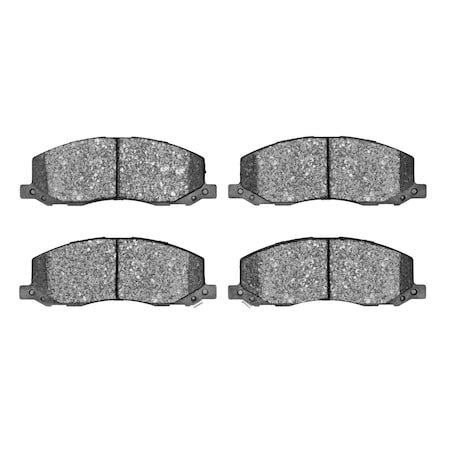 DYNAMIC FRICTION CO 5000 Advanced Brake Pads - Low Metallic, Long Pad Wear, Front 1551-1558-00